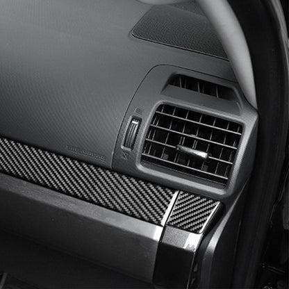 4 PCS / Set Carbon Fiber Car Center Console Decorative Sticker for Toyota 4Runner 2010-2020, Suitable for Left Driving, Center Console