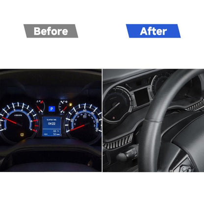 2 PCS / Set Carbon Fiber Car Instrument Both Sides Decorative Sticker for Toyota 4Runner 2010-2020, Instrument Both Sides