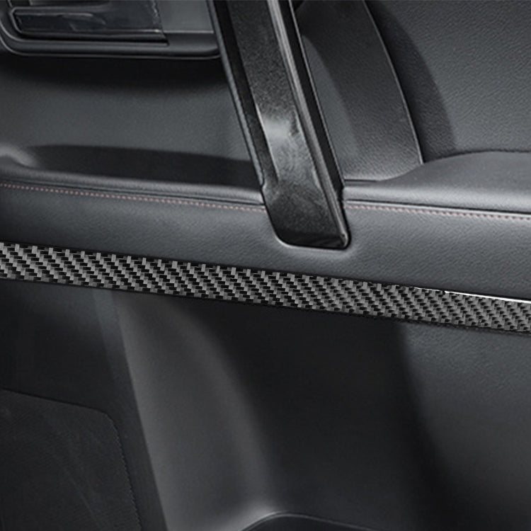 4 PCS / Set Carbon Fiber Car Door Inside Trim Decorative Sticker for Toyota 4Runner 2010-2020, Door Inside Trim