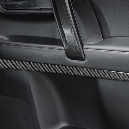 4 PCS / Set Carbon Fiber Car Door Inside Trim Decorative Sticker for Toyota 4Runner 2010-2020, Door Inside Trim