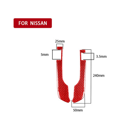 2 PCS / Set Carbon Fiber Car Speedometer Decorative Sticker for Nissan GTR R35 2008-2016, Left and Right Driving Universal, Speedometer