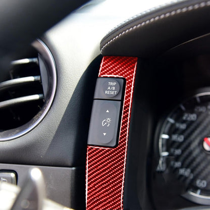 2 PCS / Set Carbon Fiber Car Speedometer Decorative Sticker for Nissan GTR R35 2008-2016, Left and Right Driving Universal, Speedometer