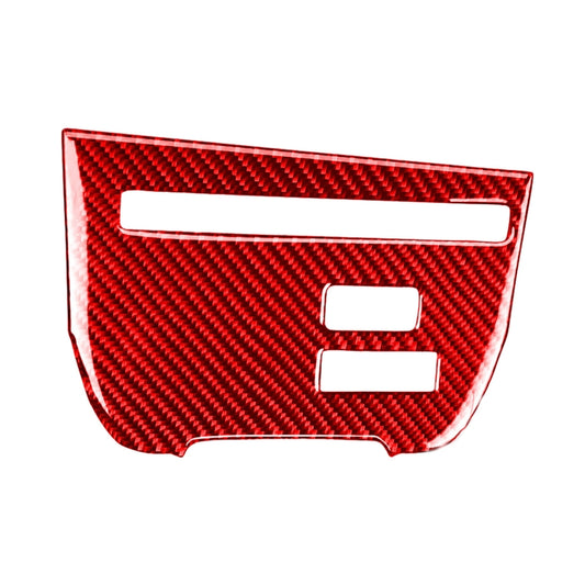 Carbon Fiber Car CD Player Console A Version Decorative Sticker for Nissan GTR R35 2008-2016, Left Driving, CD Player Console A Version