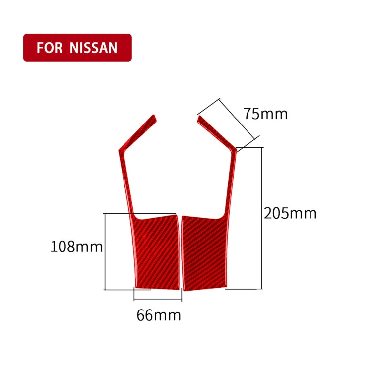Carbon Fiber Car Window Lift Defogger Panel Sticker for Nissan GTR R35 2008-2016, Left and Right Driving Universal, Window Lift Defogger Panel