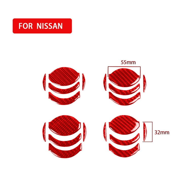 20 PCS / Set Carbon Fiber Car Central Air Outlet Decorative Sticker for Nissan GTR R35 2008-2016, Left and Right Driving Universal, Central Air Outlet, 20 PCS