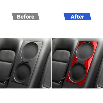 Carbon Fiber Car Rear Seat Speaker Decorative Sticker for Nissan GTR R35 2008-2016, Left and Right Driving Universal, Seat Speaker