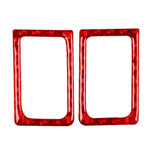 2 PCS / Set Carbon Fiber Car Left Right Door Lock Decorative Sticker for Nissan GTR R35 2008-2020, Left and Right Driving Universal, Left Right Door Lock