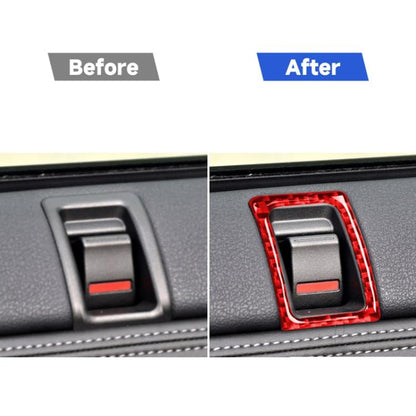 2 PCS / Set Carbon Fiber Car Left Right Door Lock Decorative Sticker for Nissan GTR R35 2008-2020, Left and Right Driving Universal, Left Right Door Lock