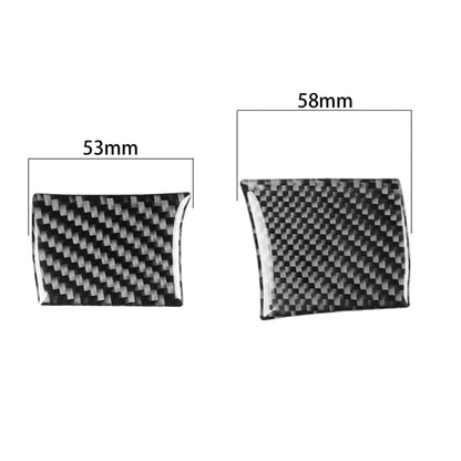 Carbon Fiber Car Steering Wheel Left Right Side Decorative Sticker for Dodge Challenger 2015 to Now, Left Driving, Steering Wheel Left Right Side