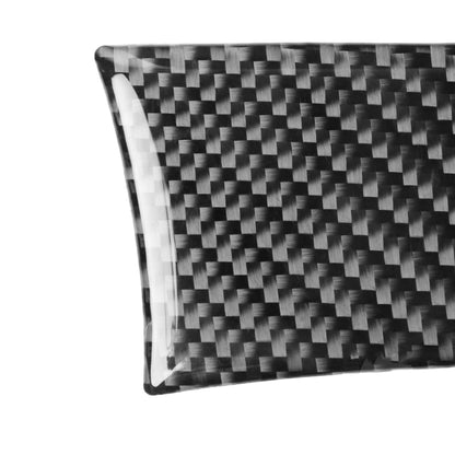 Carbon Fiber Car Steering Wheel Left Right Side Decorative Sticker for Dodge Challenger 2015 to Now, Left Driving, Steering Wheel Left Right Side