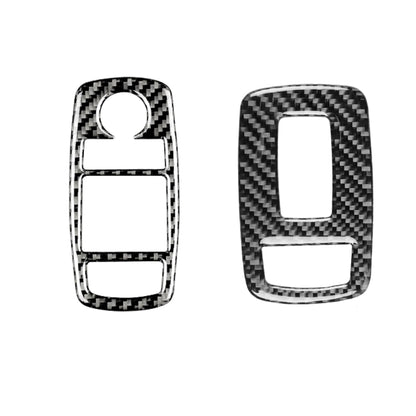 Carbon Fiber Car Window Lift Button Decorative Sticker for Dodge Challenger 2015 to Now, Left Driving, Window Lift Button