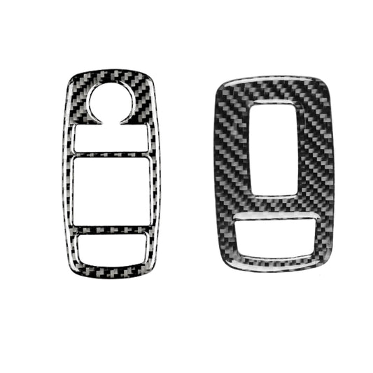 Carbon Fiber Car Window Lift Button Decorative Sticker for Dodge Challenger 2015 to Now, Left Driving, Window Lift Button