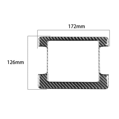 Carbon Fiber Car Navigation Frame Decorative Sticker for Dodge Challenger 2015 to Now, Left Driving, Navigation Frame