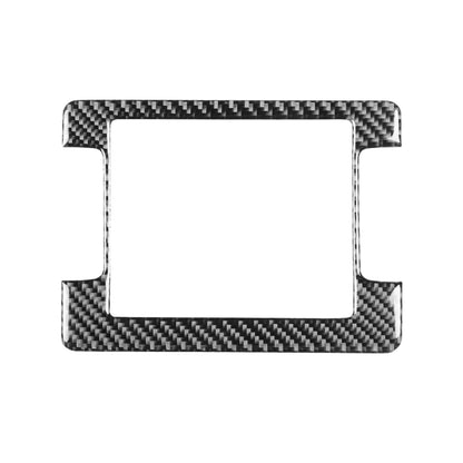 Carbon Fiber Car Navigation Frame Decorative Sticker for Dodge Challenger 2015 to Now, Left Driving, Navigation Frame