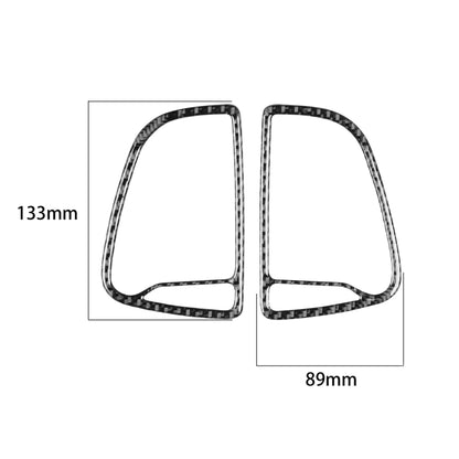 Carbon Fiber Car Instrument Middle Air Outlet Decorative Sticker for Dodge Challenger 2015 to Now, Left Driving, Instrument Middle Air Outlet