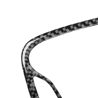 Carbon Fiber Car Instrument Middle Air Outlet Decorative Sticker for Dodge Challenger 2015 to Now, Left Driving, Instrument Middle Air Outlet