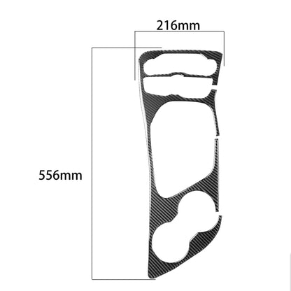 Carbon Fiber Car Central Control Gear Frame Decorative Sticker for Dodge Challenger 2015 to Now, Left Driving, Central Control Gear Frame