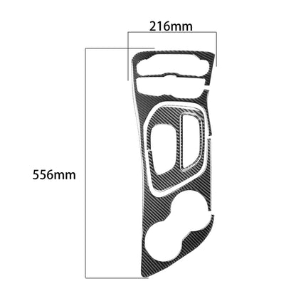 3 PCS / Set Carbon Fiber Car Central Control Gear Decorative Sticker for Dodge Challenger 2015 to Now, Left Driving, Central Control Gear(3 PCS / Set)