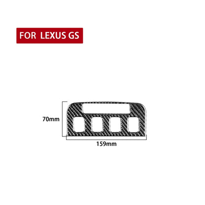 Carbon Fiber Car Seat Control Panel Decorative Sticker for Lexus GS 2006-2011,Left and Right Drive Universal, Seat Control Panel
