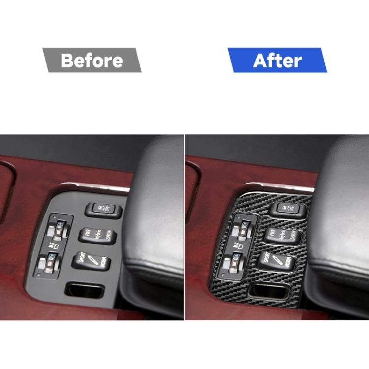 Carbon Fiber Car Seat Control Panel Decorative Sticker for Lexus GS 2006-2011,Left and Right Drive Universal, Seat Control Panel