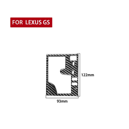 Carbon Fiber Car Gear Panel Outside Frame A Version Decorative Sticker for Lexus GS 2006-2011,Right Drive, Gear Panel Outside Frame A Version,Right Drive