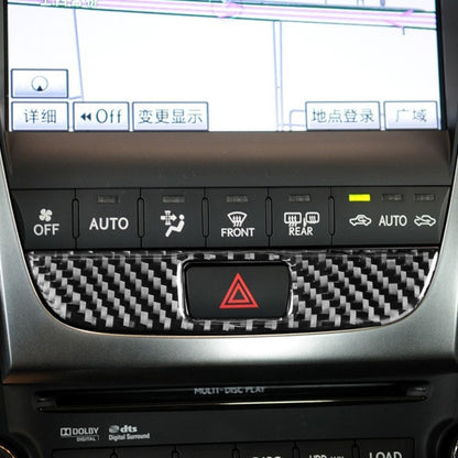 Carbon Fiber Car Double Flash Panel Decorative Sticker for Lexus GS 2006-2011,Left and Right Drive Universal, Double Flash Panel