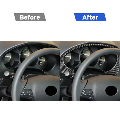 Carbon Fiber Car Dashboard Frame Decorative Sticker for Lexus GS 2006-2011,Left and Right Drive Universal, Dashboard Frame