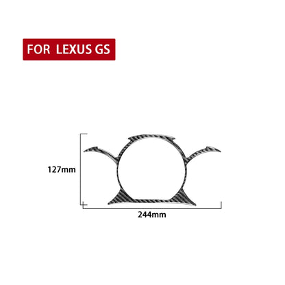 Carbon Fiber Car Dashboard Trim Decorative Sticker for Lexus GS 2006-2011,Left and Right Drive Universal, Dashboard Trim