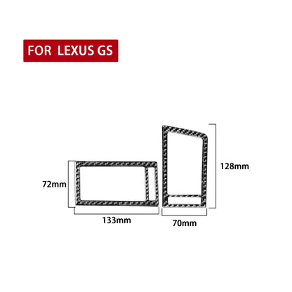 2 PCS / Set Carbon Fiber Car Left and Right Air Outlets Decorative Sticker for Lexus GS 2006-2011,Right Drive, Left and Right Air Outlets,Right Drive