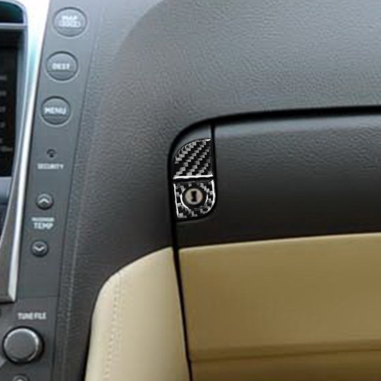 2 PCS / Set Carbon Fiber Car Storage Box Switch Decorative Sticker for Lexus GS 2006-2011,Left Drive, Storage Box Switch,Left Drive