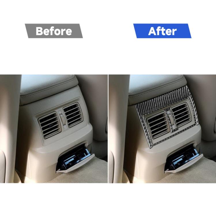 3 PCS / Set Carbon Fiber Rear Exhaust Vent Decorative Sticker for Lexus GS 2006-2011,Left and Right Drive Universal, Rear Exhaust Vent