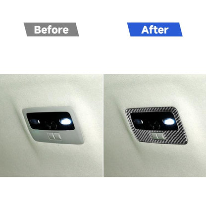 Carbon Fiber Car Rear Reading Light Panel Decorative Sticker for Lexus GS 2006-2011,Left and Right Drive Universal, Reading Light Panel