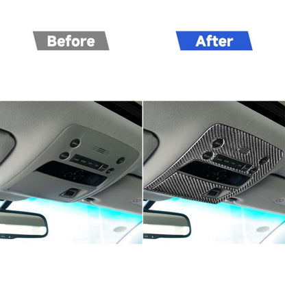 2 PCS / Set Carbon Fiber Car Reading Light Panel B Version Decorative Sticker for Lexus GS 2006-2011,Left and Right Drive Universal, Reading Light Panel B Version