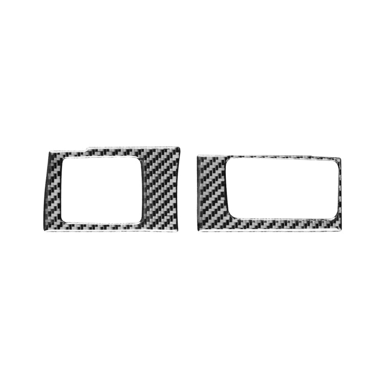 2 PCS / Set Carbon Fiber Car Central Control Card Box Panel Decorative Sticker for Honda CRV 2007-2011, Right Drive, Central Control Card Box ,Right Drive