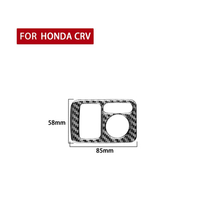 Carbon Fiber Car Rearview Mirror Adjustment Switch Frame Decorative Sticker for Honda CRV 2007-2011,Left Drive, Rearview Mirror Adjustment Switch Frame,Left Drive