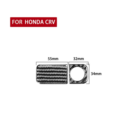 2 PCS / Set Carbon Fiber Car Glove Box Opening Frame Decorative Sticker for Honda CRV 2007-2011,Right Drive, Glove Box Opening Frame,Right Drive