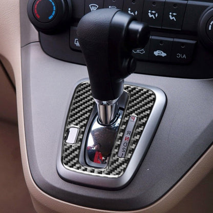 Carbon Fiber Car Gear Indicator Frame Decorative Sticker for Honda CRV 2007-2011,Right Drive, Gear Indicator Frame,Right Drive