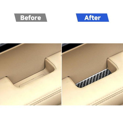 4 PCS / Set Carbon Fiber Car Inner Armrest Gasket Decorative Sticker for Honda CRV 2007-2011,Left and Right Drive Universal, Inner Armrest Gasket