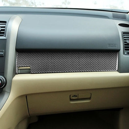 Carbon Fiber Car Co-pilot Glove Box Panel Decorative Sticker for Honda CRV 2007-2011,Left Drive, Co-pilot Glove Box Panel ,Left Drive