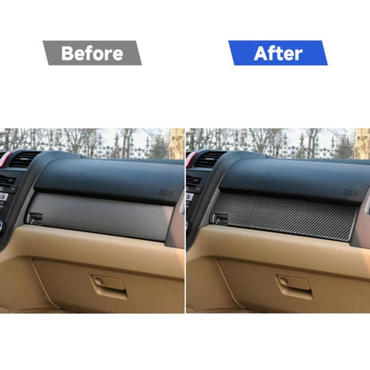 Carbon Fiber Car Co-pilot Glove Box Panel Decorative Sticker for Honda CRV 2007-2011,Left Drive, Co-pilot Glove Box Panel ,Left Drive
