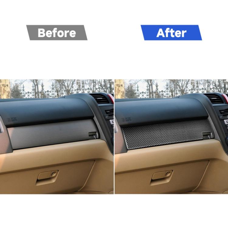 Carbon Fiber Car Co-pilot Glove Box Panel Decorative Sticker for Honda CRV 2007-2011,Right Drive, Co-pilot Glove Box Panel ,Right Drive
