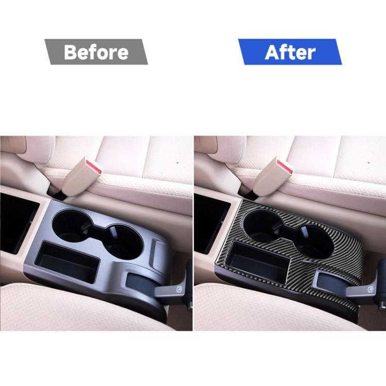 Carbon Fiber Car Cup Holder Panel Decorative Sticker for Honda CRV 2007-2011,Right Drive, Cup Holder Panel,Right Drive