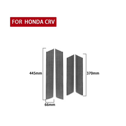 4 PCS / Set Carbon Fiber Car Interior Door Panel Trim Decorative Sticker for Honda CRV 2007-2011,Left and Right Drive Universal, Interior Door Panel Trim