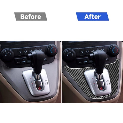 Carbon Fiber Car Gear Panel Frame Decorative Sticker for Honda CRV 2007-2011,Left and Right Drive Universal, Gear Panel Frame