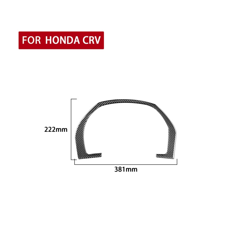 Carbon Fiber Car Dashboard Frame Decorative Sticker for Honda CRV 2007-2011,Left and Right Drive Universal, Dashboard Frame
