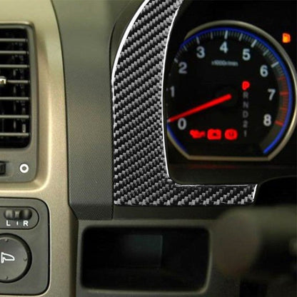 Carbon Fiber Car Dashboard Frame Decorative Sticker for Honda CRV 2007-2011,Left and Right Drive Universal, Dashboard Frame