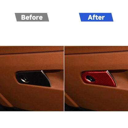 Carbon Fiber Car Co-pilot Storage Decorative Sticker for Alfa Romeo Giulia 2017-2019,Left Drive, Co-pilot Storage,Left Drive