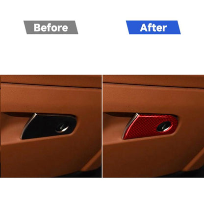 Carbon Fiber Car Co-pilot Storage Decorative Sticker for Alfa Romeo Giulia 2017-2019,Right Drive, Co-pilot Storage,Right Drive