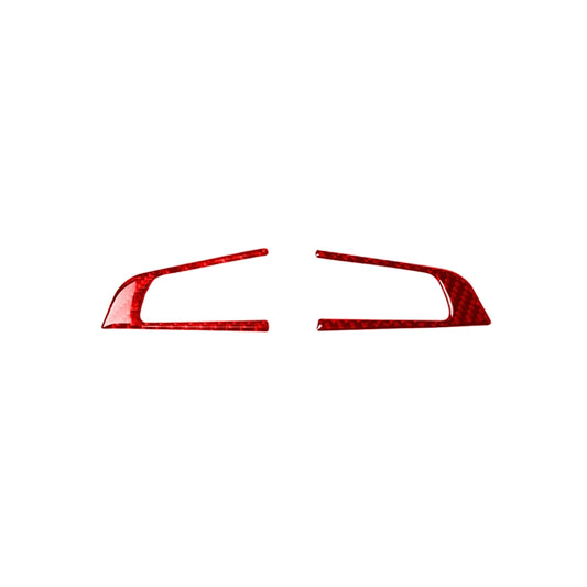 2 PCS / Set Carbon Fiber Car Steering Wheel Button Panel Decorative Sticker for Alfa Romeo Giulia 2017-2019,Left and Right Drive Universal, Steering Wheel Button Panel