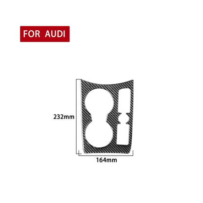 Carbon Fiber Car Water Cup Panel Decorative Sticker for Audi Q3 2013-2018,Right Drive, Water Cup Panel,Right Drive